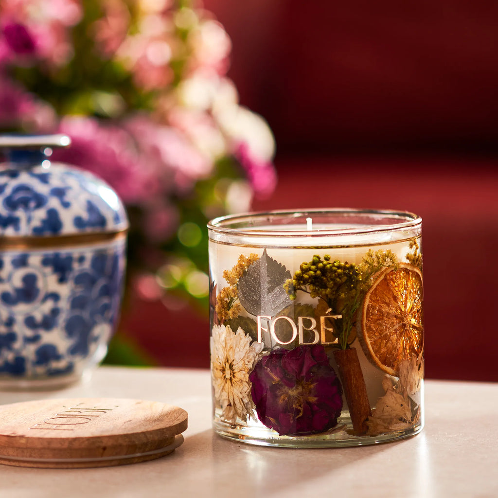 Amber Blush Candle (Sweet Amber - Cedarwood – Patchouli)