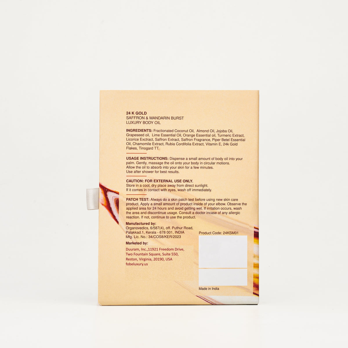 24K Gold Saffron & Mandarin Burst (Luxury Body Oil)