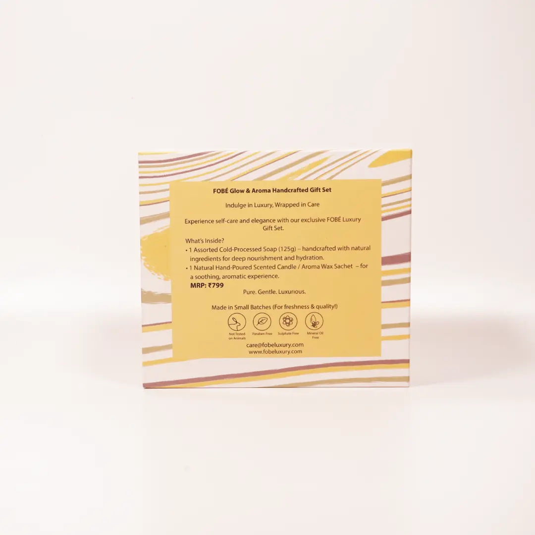 Fobé Aura Collection – Includes 1 premium soap and 1 soothing candle for a refreshing and calming experience.
