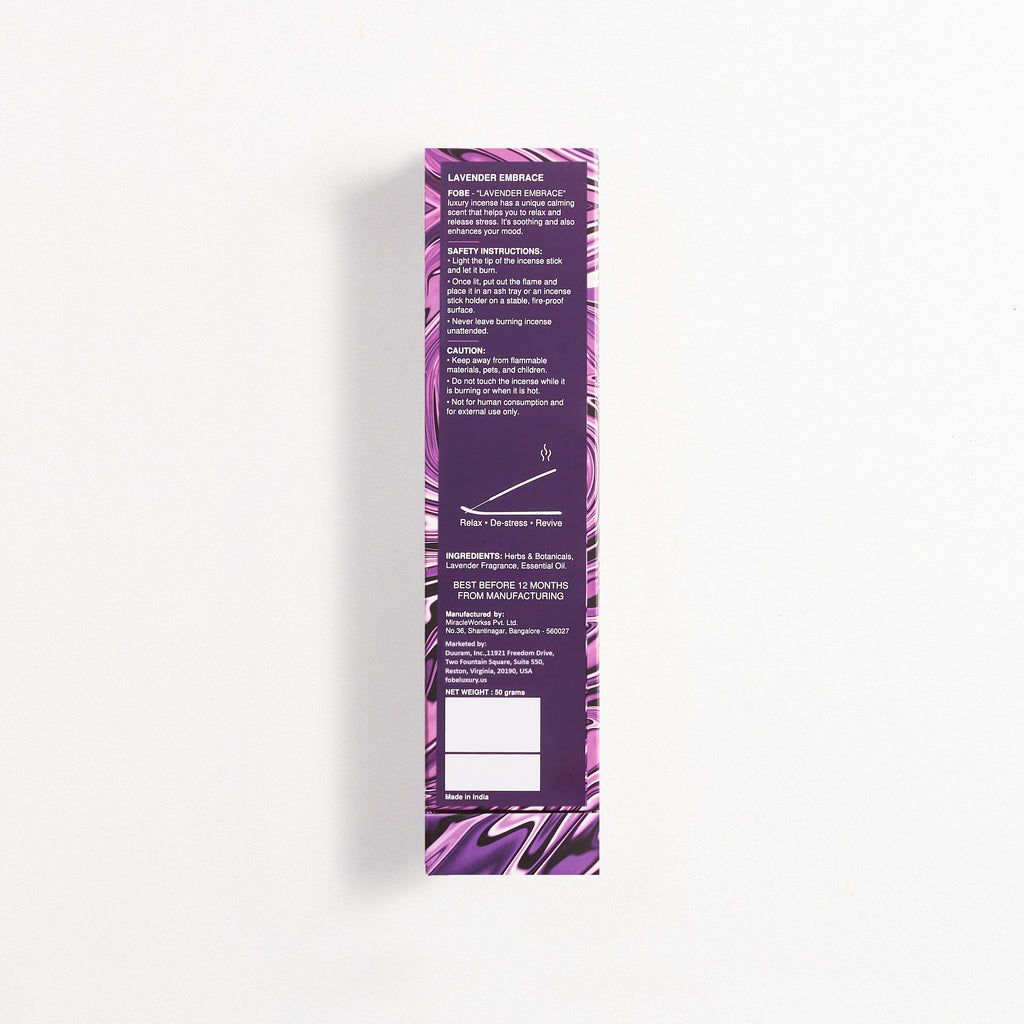 LAVENDER EMBRACE (Hand Rolled Luxury Incense)