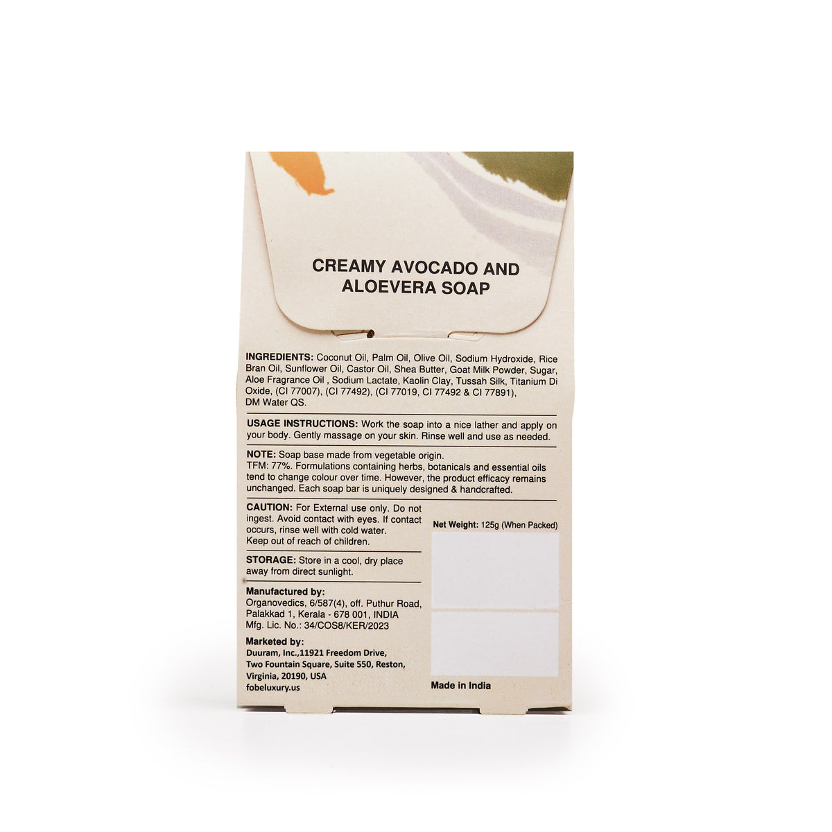 Creamy Avocado And Aloevera Soap