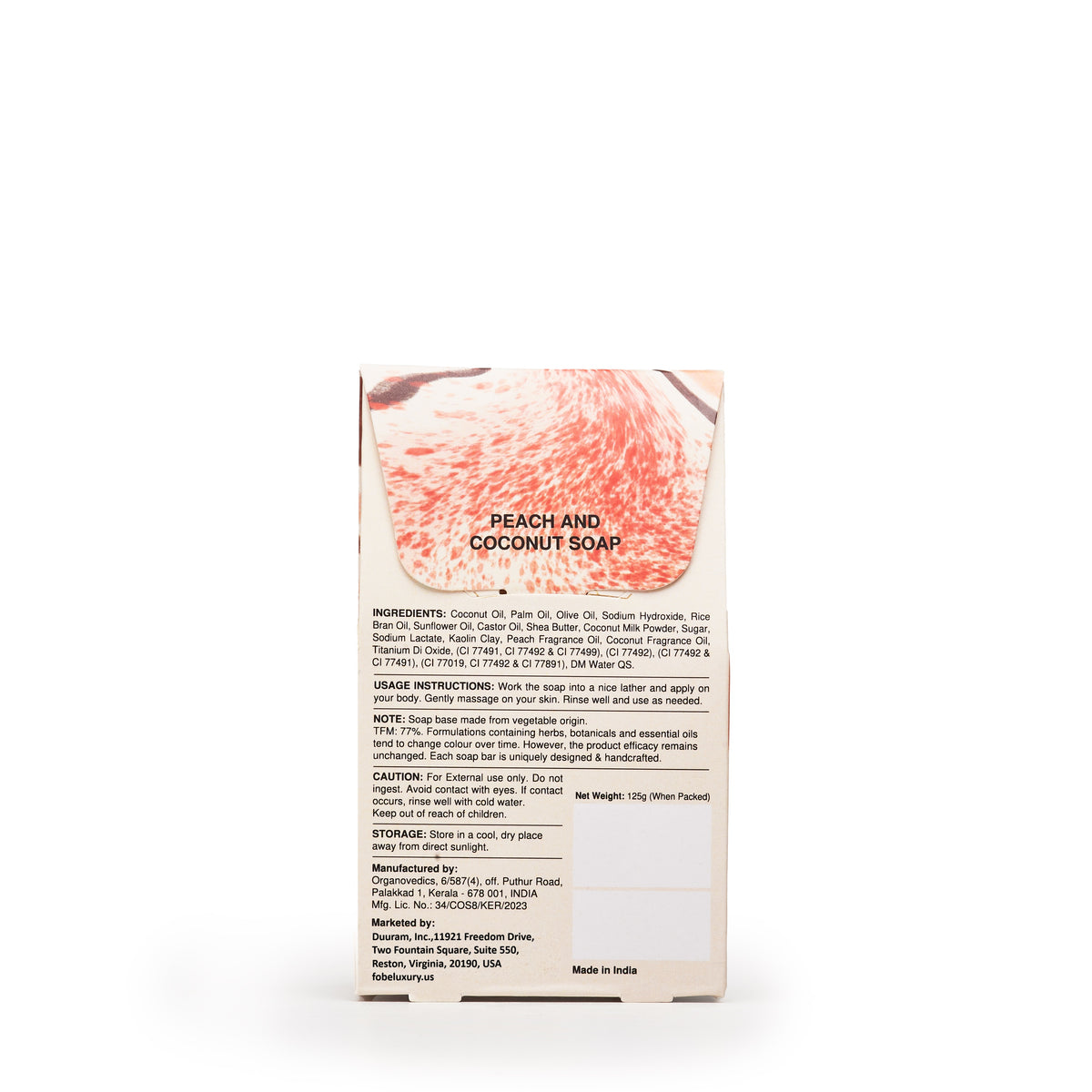 Peach And Coconut Soap